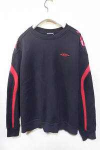 00's UMBRO Crewneck size L アンブロ スウェット ブラック×レッド