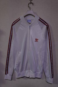 80's adidas ATP トラックジャケット ジャージ size S USA製 ホワイト×レッド ビンテージ