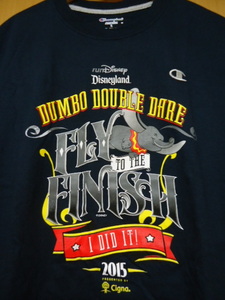 US Disney Dumbo 2015, полумарафонный соревнование T -Frish T -Fork Lawn Новое неиспользованное