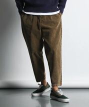 The DUFFER of ST.GEORGE WIDE TAPERED CORDUROY PANTS：コーデュロイ ワイドテーパードパンツ　L茶_画像2