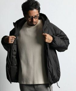 The DUFFER of ST.GEORGE 【WEB限定アイテム】LIGHT WEIGHT PUFFER BZ：軽量 中綿ブルゾン ナイロンパーカー　L
