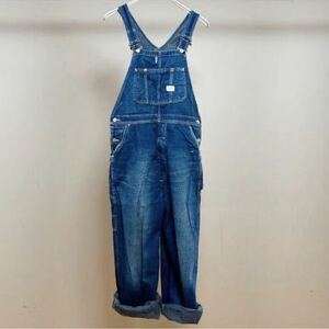 【美品】 Lee overall リー デニム オーバーオール 34×33サイズ 品番 Lot 0291 ハウスマーク ビンテージ 復刻