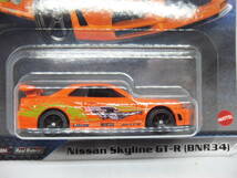 【最後の在庫：貴重】HOTWHEELS FAST&FURIOUS NISSAN SKYLINE GT-R[BNR34] ホットウィール ワイルドスピード ニッサン スカイラインGT-R 2_画像3