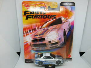 【最後の在庫：貴重】HOTWHEELS FAST&FURIOUS NISSAN SKYLINE GT-R[BNR34] ホットウィール ワイルドスピード ニッサン スカイラインGT-R 3