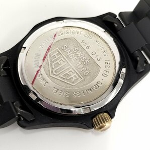 ●ジャンク TAG HEUER タグホイヤー2000 956.013 ブラック×GP メンズ腕時計 ホワイト文字盤 クォーツ 中古[ne]u521の画像7