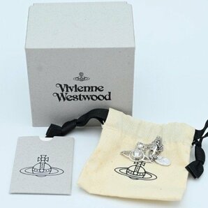 K01 美品 Vivienne Westwood ヴィヴィアンウエストウッド オーブ ラインストーン ブレスレット シルバーの画像9