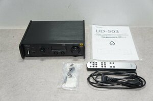 [SK][A4027710] 美品 TEAC ティアック UD-503 USBDAC ヘッドフォンアンプ 元箱、リモコン等付き