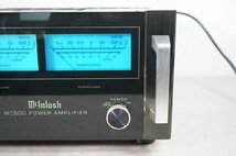 [NZ] [A4014717S] Mcintosh マッキントッシュ MC500 パワーアンプ マニュアル、取扱説明書等付き_画像4