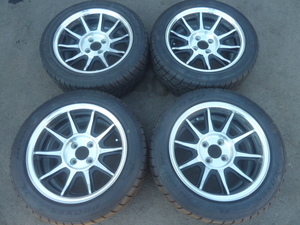 エンケイ ENKEI ビッグエンド バレル 15インチ 4穴 4H PCD100 100 7J 8J 良品 195/50R15 205/50R15 TOYO プロクセス R1R ロードスター JDM