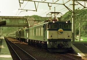 ♪　EF64 1＋EF64 2＋EF64 3＋12系　伯備線電化・3重連　KG写真 ♪　