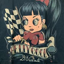 ベティ　クール　レース　ドライブ　チェッカーフラッグ　Tシャツ　XLサイズ　ベティちゃん_画像2