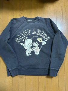 SAINT MICHAEL セントマイケル × アリーズ スウェット サイズ　M 美品ネイビー