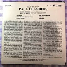 紙ジャケブルーノートCD／ポール・チェンバース／ベース・オン・トップ（ケニー・バレル、ハンク・ジョーンズ、アート・テイラー1957年録音_画像2