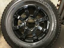 【200系ハイエース】195/80R15 107/105L LTブリヂストンVL1 スタッドレスタイヤ 15×6J+33 PCD139.7 6H ブラックアルミホイール ４本_画像7