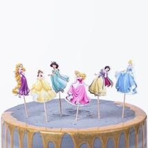 プリンセス ケーキトッパー ピック 飾り 誕生日 お祝い インスタ映え 6本 ディズニー お姫様 Princess おまとめ サプライズ_画像5