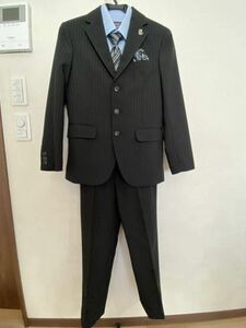 男子　スーツ　フォーマル　卒業式　入学式　150 黒　グレー　紺　
