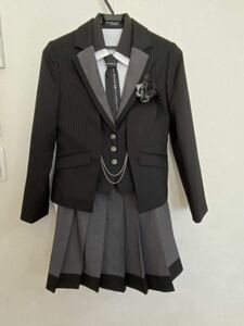 MICHIKO LONDON ミチコロンドン　150 女子 スーツ　卒業式 入学式　フォーマル　おしゃれ　黒　グレー