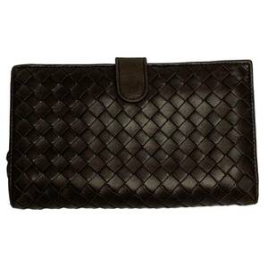 ボッテガベネタ 二つ折り財布 長財布 114074-V0013/2040 ブラウン BOTTEGA VENETA