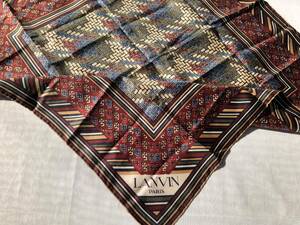 LANVIN　ランバン　スカーフ　送料140円　絹100％・シルク100％