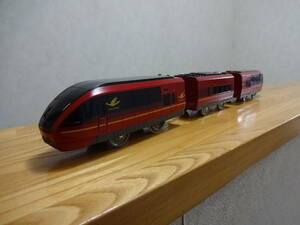 中古 TOMY プラレール 近鉄名阪 火の鳥 3両編成 ライト付　ひのとり