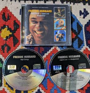 70's フレディ・ハバード Freddie Hubbard (3in2 2枚組CD)/ ハイ・エナジー/リキッド・ラヴ/ウィンドジャマー BGOCD1024 1974,75,76年