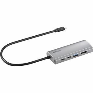 【新品】バッファロー USB Type-C接続 ドッキングステーション PD対応 HDMI出力 シルバー LUD-U3-CGHDSV