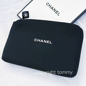 新品未使用 シャネル ボーテ CHANEL ブラック ノベルティ 黒 コスメポーチ 送料無料 ポーチ　化粧ポーチ ブランドココ ロゴ コスメ