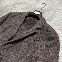 【XXXLサイズ相当】ヒューゴボス ツイード テーラードジャケット HUGO BOSS TAILORED ウール パープル ボルドー 近年モデル◎_画像5