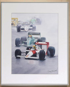 Silverstone GP 1988 (MP4/5 アイルトン・セナ)水彩画