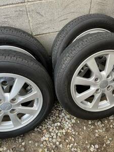 【即決送料無料】中古タイヤ4本セット　155/65R14 BRIDGESTONE ダイハツ　L175S ムーヴ　山有り