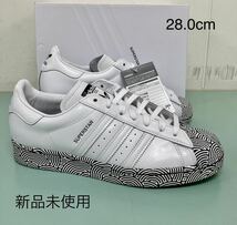 天然皮革 adidas アディダス SUPERSTAR スーパースター [FY1588]白 ホワイト US10 JP28.0 高橋理子コラボモデル 2020年製 国内正規品 新品_画像4