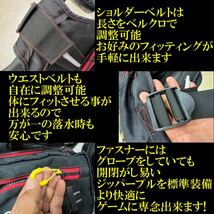 フィッシングベスト ライフジャケット PFD-03 ジギンガ―Z フリーサイズ 収納力 通気性 防水ポケット 耐荷重110kg カヤック_画像4