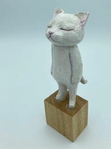 木彫り 彫刻 猫