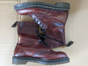 英国製 DR MARTENS MADE IN ENGLAND UK9 10ホール ドクターマーチン チェリーレッド イギリス製 ヴィンテージ 27.5 28 80s 90s