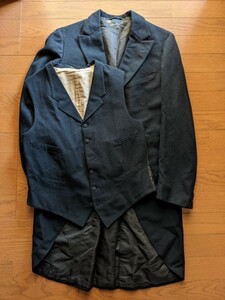 1911年製 アメリカ ツーピース ヴィンテージ ジャケット ベスト ウール USAビスポーク テーラードジャケット イギリス 英国フランス スーツ