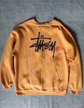 希少カラー!! OLD STUSSY ロゴ スウェット オレンジ XL トレーナー ヴィンテージ 90s アメリカ アーカイブ レア 初期 USA ステューシー 80s_画像9