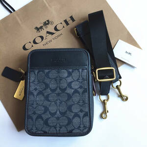 ☆新品☆コーチ/COACH バッグ CG996 デニム ショルダーバッグ ボディーバッグ クロスボディーシグネチャー 斜めがけバッグアウトレット品 