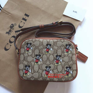 ☆新品☆コーチ/COACH バッグ CN034 DISNEY X COACH コラボ ショルダーバッグ ミッキーマウス カメラバッグ クロスボディーアウトレット品