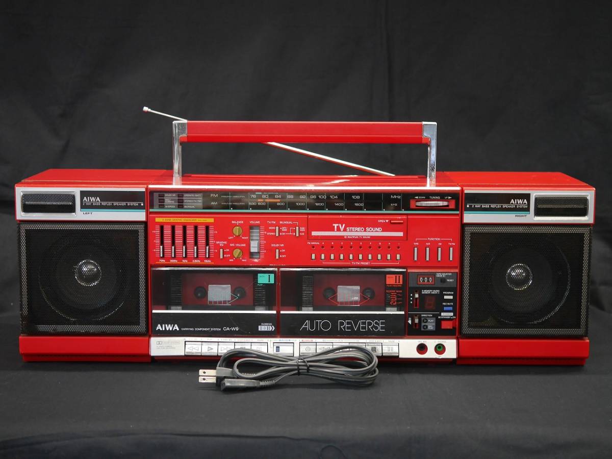 Yahoo!オークション -「(aiwa アイワ) ca-w9」(ラジカセ) (カセット Yahoo!オークション -「(aiwa アイワ) ca-w9」(ラジカセ) (カセット