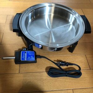 LIQUID CORE 電気フライパン 電気スキレット 電気鍋　未使用　 蓋なし 両手鍋 調理器具