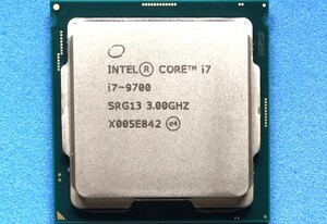 INTEL CPU 　第9世代　Core i7-9700 　3.00GHz～4.70GHz　 8コア/8スレッド　SRG13　　FCLGA1151 　中古動作確認済み