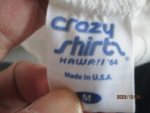 クレージーシャツ Crazy shirts ホワイト半袖Tシャツ メンズM 希少 イニシャルアクセント最高ハワイワイキキ激安価格早い者勝ち_画像4