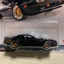 ホットウィール ワイルドスピード 77 ポンティアック ファイアーバードHotWheels Premium 77 Pontiac Firebird Black Fast & Furious_画像4