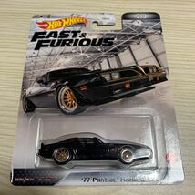 ホットウィール ワイルドスピード 77 ポンティアック ファイアーバードHotWheels Premium 77 Pontiac Firebird Black Fast & Furious_画像1