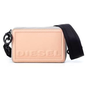 ★新品未使用/DIESEL/価格27500円★タグ.袋.カード付 ディーゼル レディース スクエア ロゴ ミニクロスボディーバック ピンク