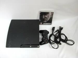 １円★中古 ジャンク品 動作未確認【PS3】PlayStation3 プレステ ゲーム機 CECG-2000A チャコールブラック メタルギアソリッド4 ソフト付き