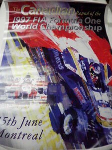 BG-3　大判ポスター　1997　FIA Formula One World Championship 15th June Montreal カナダ　モントリオール