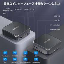 ミニpc Win11 pro mini pc n5095 容量拡大可4K@60Hz 省スペース小型pc 超軽量_画像3