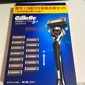 ジレット Gillette PROGLIDE プログライド 髭剃り　本体1コ+替刃13コ付（うち１個は本体に装着済）