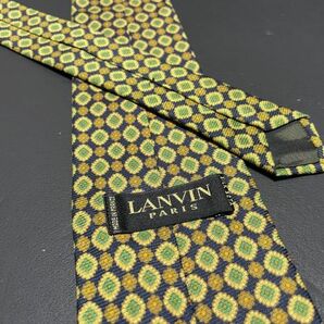 【超美品】LANVIN ランバン 花柄 ネクタイ 3本以上送料無料 ネイビーグリーンの画像2